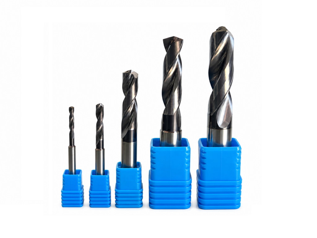Solid carbide drills for precision CNC hole machining