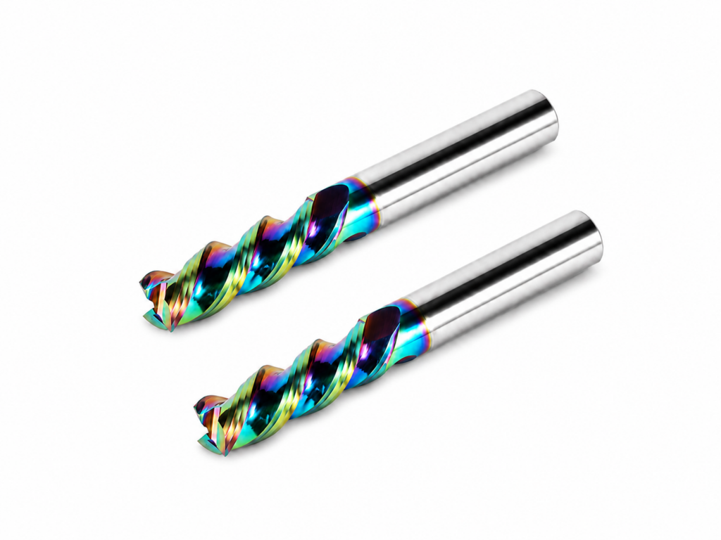Solid carbide end mills for precision CNC machining