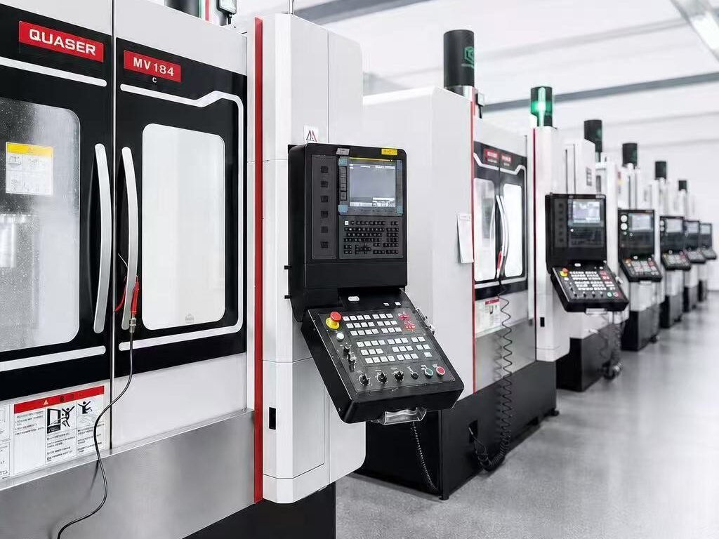 CNC machining centers at our Taiwan machining partner