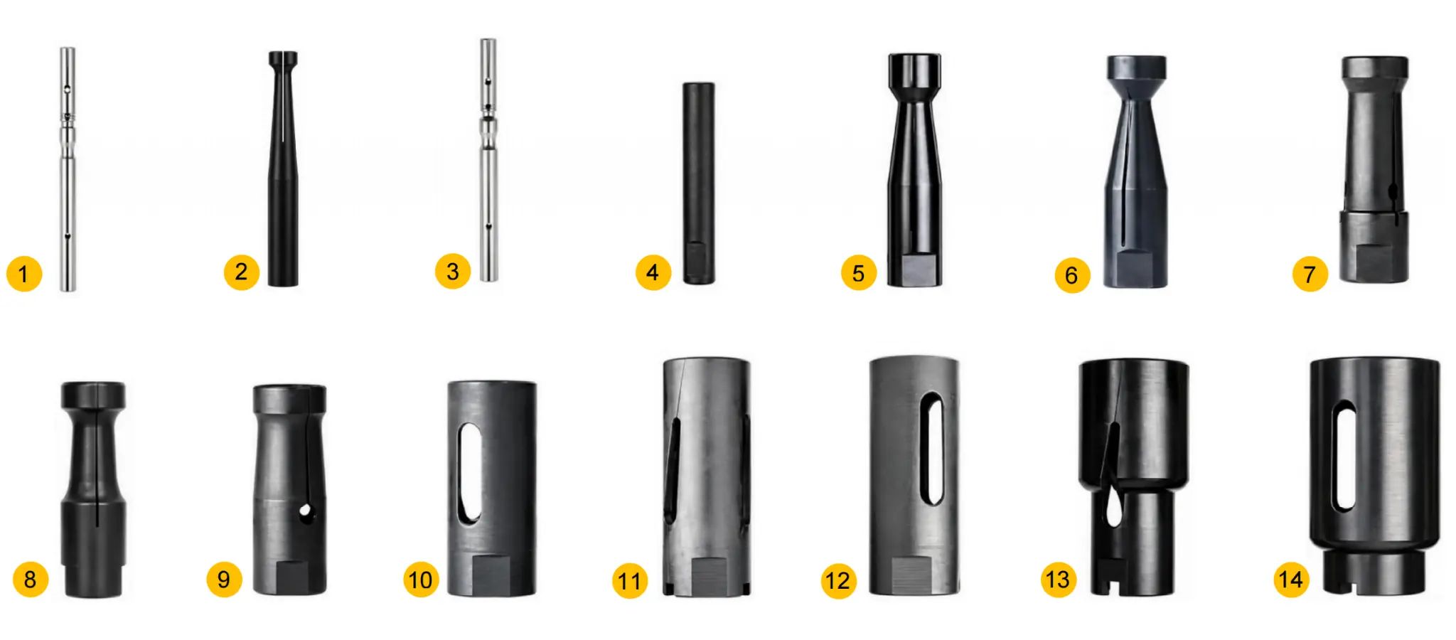 IEMCA compatible feeding collet models and types