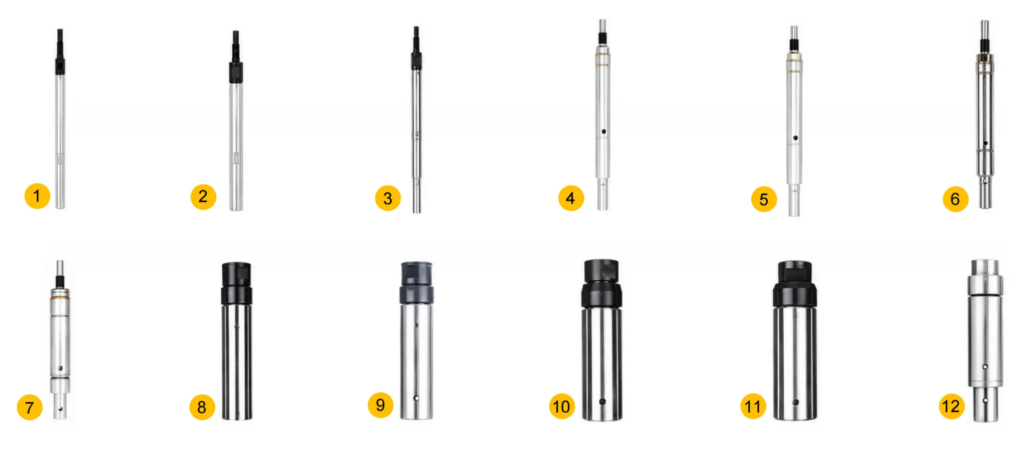 IEMCA compatible revolving tip models and connection types