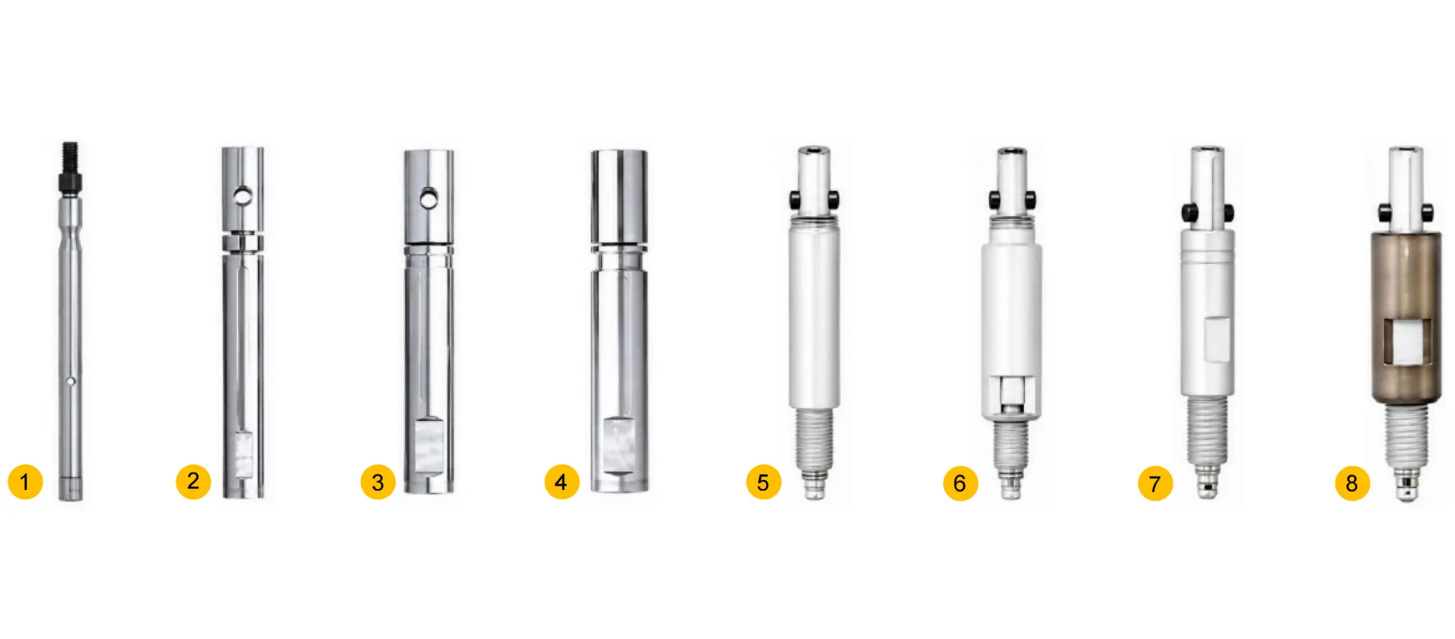 IKURA revolving tip models and dimensions