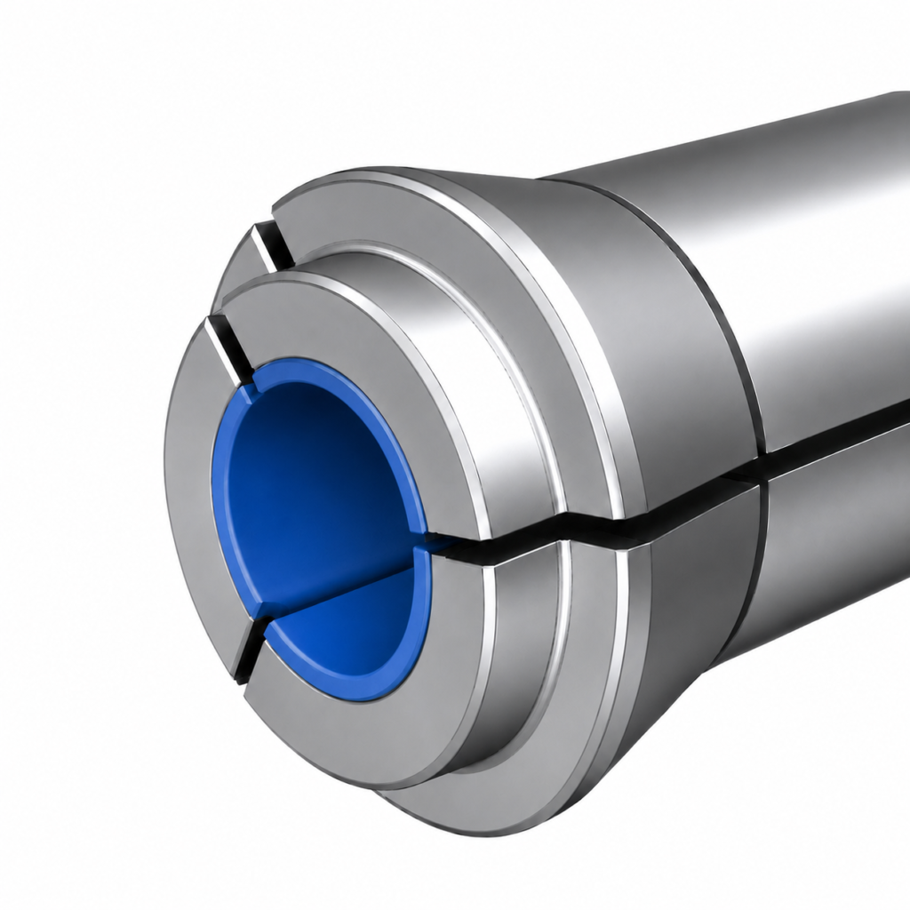 POM PVC-lined collet bore for Swiss-type lathes