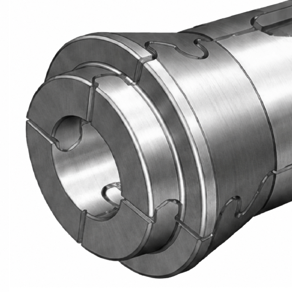 S-groove collet for Swiss-type lathes