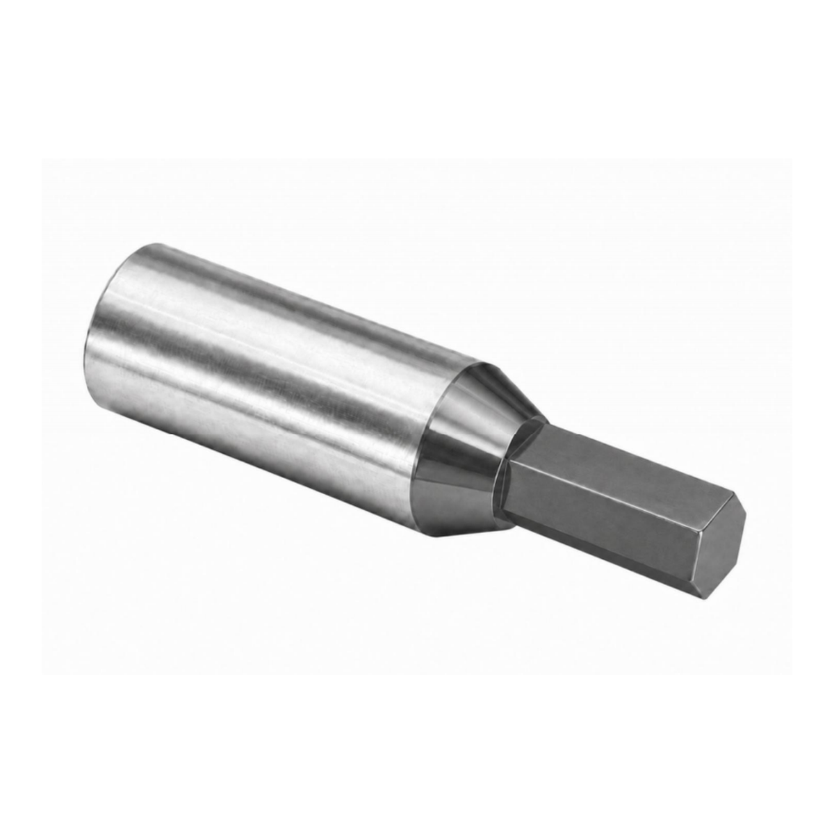 Hexagonal rotary broaching tool for Swiss-type lathes and CNC lathes