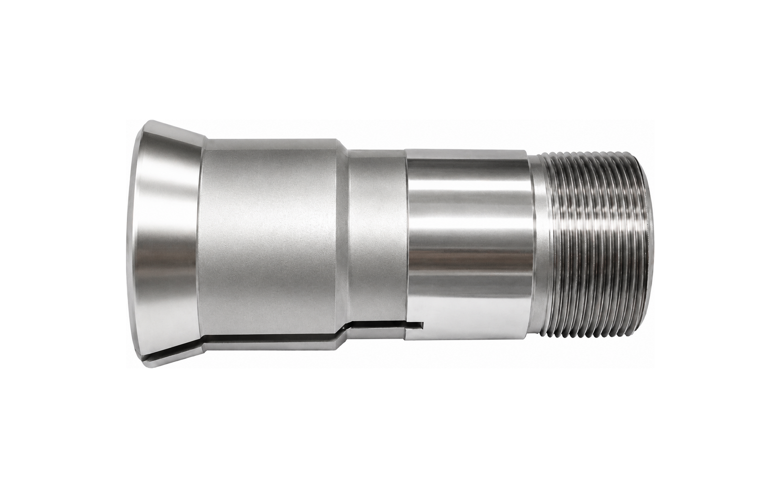 Reinforced carbide-lined guide bushing for Swiss-type CNC lathes