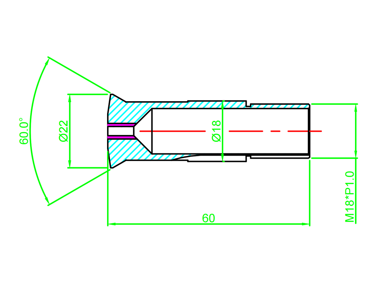 SD125R T18-59-M18.1 B212 guide bush dimensional drawing