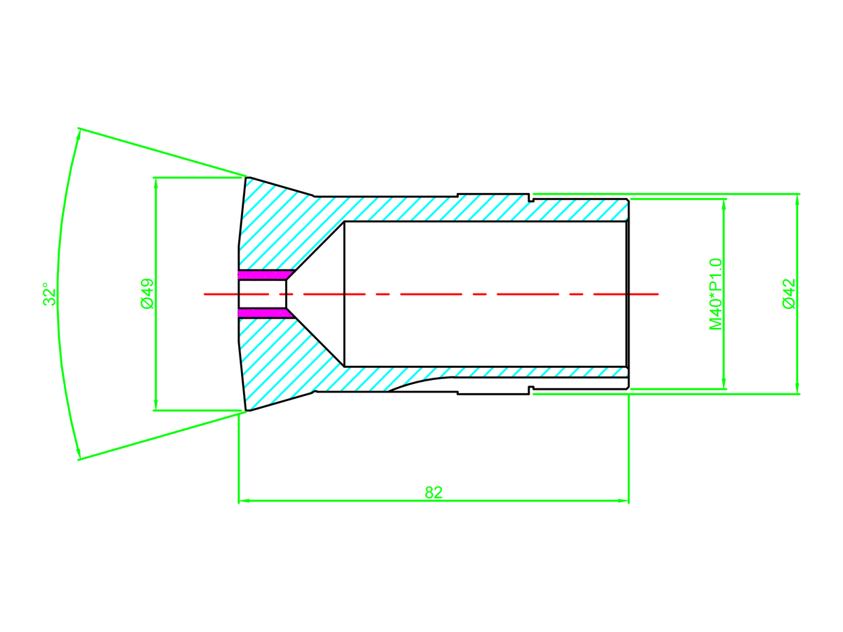 TD32S T229 T42-82-C16 guide bush dimensional drawing