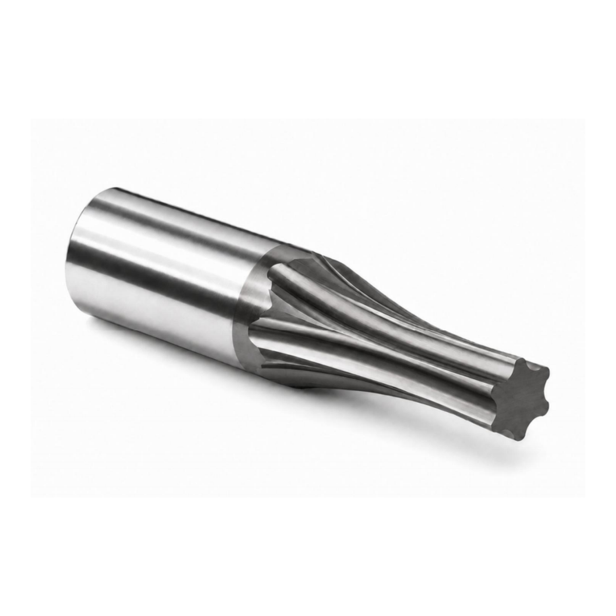 Torx star rotary broaching tool for Swiss-type lathes