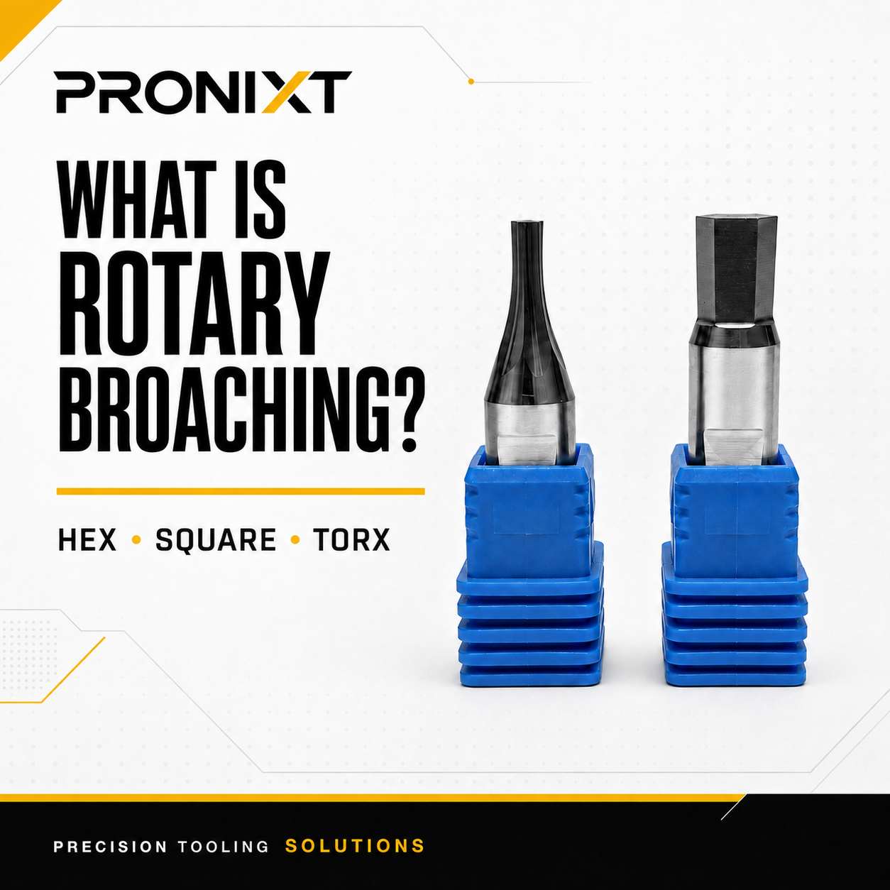 What Is Rotary Broaching? How Internal Hex, Square and Torx Forms Are Made