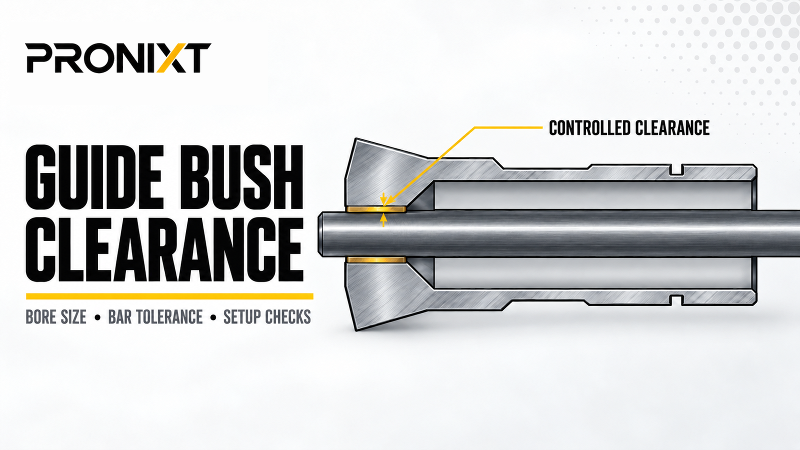 Swiss-Type Lathe Guide Bush Clearance: How to Select the Correct Bore Size